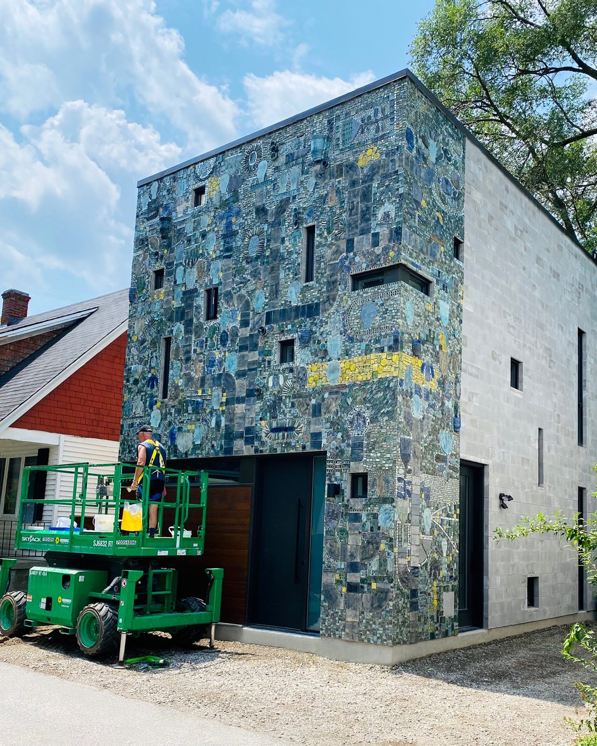 Mosaic house exterior
