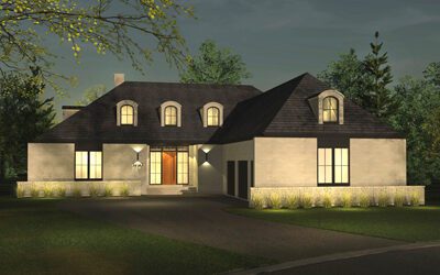 Transitional classical modern house design